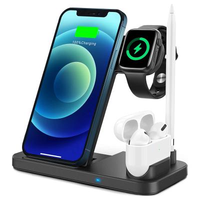 China Hot Sales High Speed ​​3 in 1 Wireless Charger Station Earbuds Wireless Charger Case For iPhone Watch Charger Stand for sale