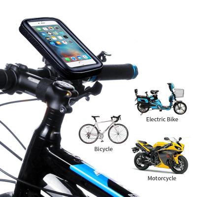 China Hot Selling Waterproof Phone Mount Holder Phone Handlebar Waterproof Universal Mobile Phone Accessories Bike Bicycle Phone Holder Bag for sale