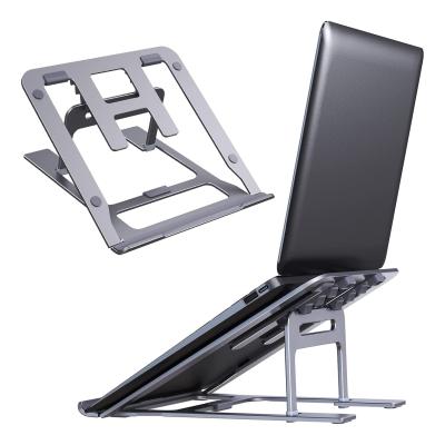 China (Height)Adjustable Aluminum Alloy Floating Mobile Computer Adjustable Desk Table Stand Tablet Laptop Stand for sale