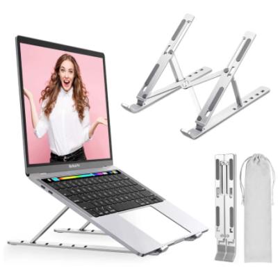 China 2021 Aluminum Alloy Hot Adjustable Portable Laptop Stand Laptop Stand Lifting Foldable Stand (Height) Sales Laptop Stand for sale