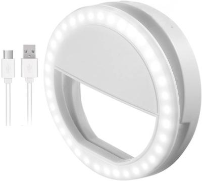 China 2 in 1 Functions Portable Rechargeable Selfie Ring Light USB Removable Selfie Ring Light Removable Fill for Smart Phone Photography for sale