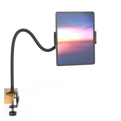 China 85cm or 100cm Adjustable Lazy Bedside Desk Bracket Phone Clip Holder Bed Tablet Holder Gooseneck Tablet Holder for sale