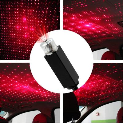 China Car Part 2021 Hot Selling USB Car Led Car Interior Decorative Starry Roof Accessories Lamp Projector Sky Ceiling Star Top Light for sale