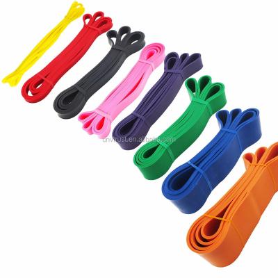 China Durable 100% Latex Pull Up Aid Band Fitness Strength Band Power Exercise Latex Stretch Custom Resistance Bands for sale