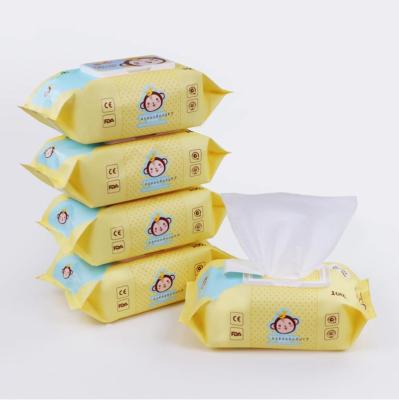 China Cotton Baby Clean Wet Wipes Organic Soft Tender Baby Cleaning Wipes Household Wipes Wet Toilet Paper for sale