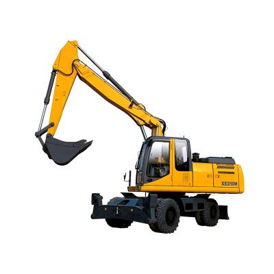 China Hotels 21.5 tons wheel hydraulic excavator XE210WB rc for sale for sale