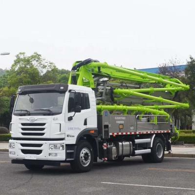 China Hotels Used Zoomlion 21.6m Concrete Mixer Truck Mounted Hydraulic Pumps 23X-4Z for sale