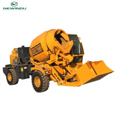 China Hotels Self Loading HY160 Concrete Mixer With Concrete Pump for sale