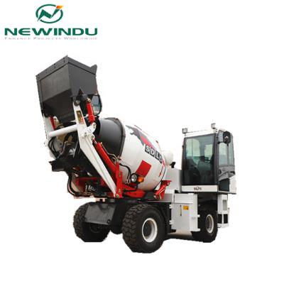 China Hotels Concrete Mixer Thailand Mini Wheel Loader Concrete Mixer 1.5m3 for sale