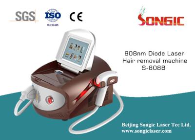 China White And Brown portable 808nm Diode Laser Hair Removal Machine for sale