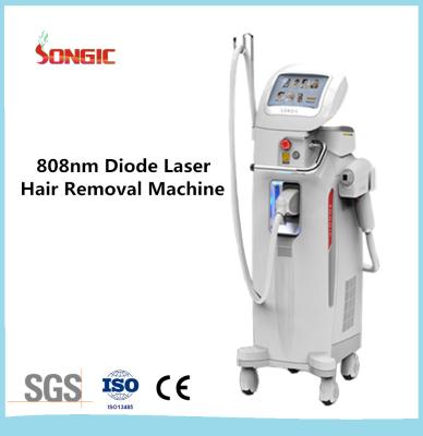 China High power 600w 808nm Diode Laser Hair Removal Machine white color Vertical Type for sale