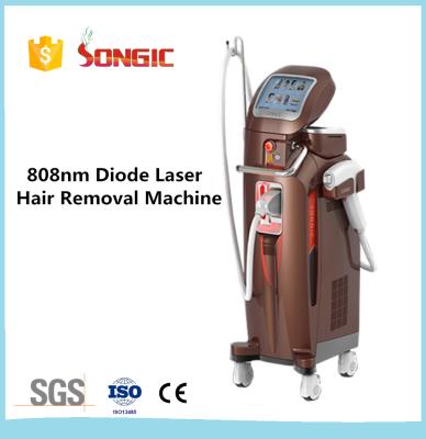 China O estilo vertical 808nm de Songic dirige as máquinas da remoção do cabelo do laser brancas à venda