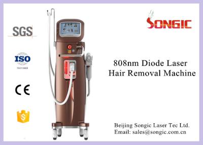 China White & Brown 808nm diode laser permanent painless hair removal machine for sale