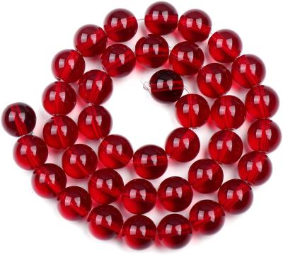 China Jewelry Making 45pcs/strand 8mm Pomegranate Red Agate Natural Stone Loose Beads For Jewelry Making for sale