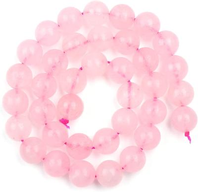 China Jewelry Making 45pcs/strand 8mm Pink Watermelon Round Loose Beads Gemstone Beads For Jewelry Making for sale