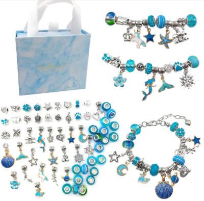 China 2021 E-Co Amazon Friendly Bestseller Jewelry Making Charming Bracelet Making Kit For Girls for sale