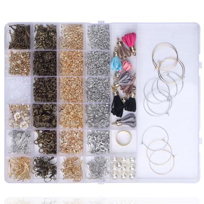 China 1000 Pcs Colorful Abundant Clasps Hooks Pins Rings Jewelry Dropshipping Kit Charms For Jewelry Making for sale