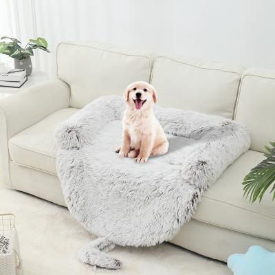 China New Originalkeep FIBER warm fluffy pet bedpet bed dogwithWarm comforter for sale