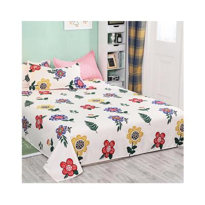 China Brushed China Manufacturer Customized Material Home Printed Single Sheet Set for sale