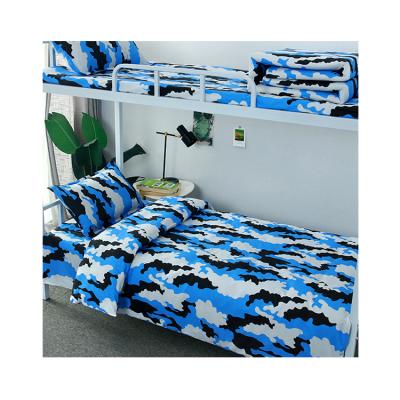 China Modern Comfort Twill Flat Layer Reactive Printing Weaving Sheets Camouflage Color 100% Cotton 155*205cm Comforter Cover for sale