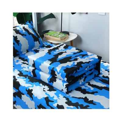 China Modern Custom Reactive Twill Dispersion Weave Comfort Print Camouflage Color 100% Cotton 155*205 Comforter Duvet Cover for sale