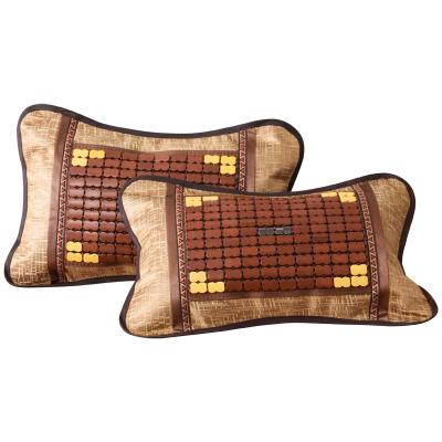 China Polyester Summer Tea Rod Jasmine Filled 35*55cm Bed Side Mahjong Pillow for sale