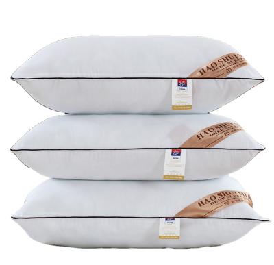 China Comfort White Feather Fabric Polyester Pillow Hotel Collection Silk Filled Bed Pillows For Sleeping/Continue Cooling for sale