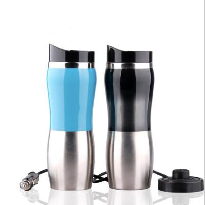 China Electrically Viable Best Quality Stainless Steel Car Heater Cup Promotional Smart Thermos for sale