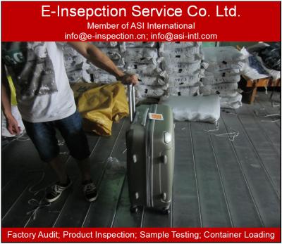 China Ningbo Yiwu Third Party Inspection Qingdao Quality Control Inspection Service Luggage Quality Control E-Inspection for sale