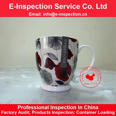 China China Shandong Fujian Hunan Liling Chaozhou Dehua Ceramic Mug Pre and Container Loading Mug China Final Inspection Service E-Inspection for sale