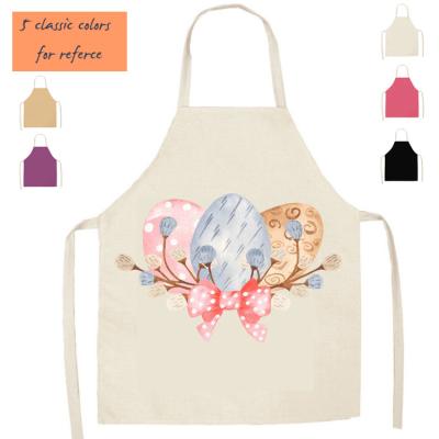 China Custom Logo Watercolor Powder Painting Clothing Baking Painting Apron Children's Home Cafe Bakery Studio Apron Uniforms Eating Kids Apron for sale