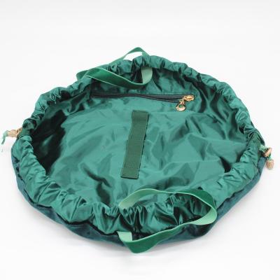 China Sustainable Customised Soft Washing Durable Organic Reusable Draw String Flannel Drawstring makeup bag for sale