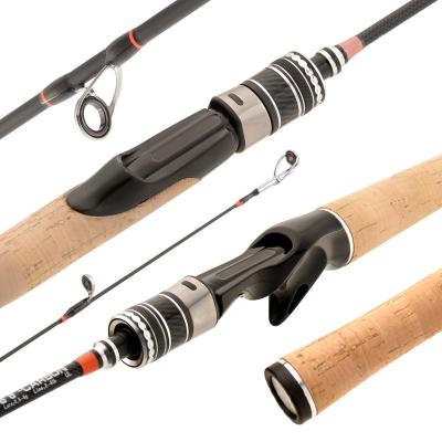 China Carbon Fishing Rods Lightweight Carbon Ultra Light Trout Rods 2 Pieces Baitcasting Spinning Fishing Rod for sale