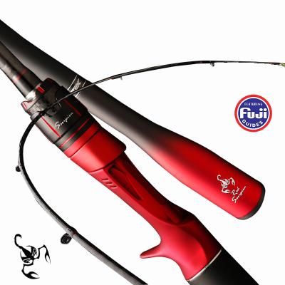 China Carbon Fiber 2.1m Carbon Scorpion 2.4m Rod Spinning Casting Lure Fishing Rod for sale