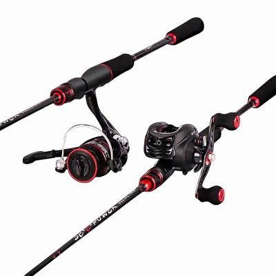 China Carbon Fiber Big Game Casting Lure Spinning Fishing Rod and Reel Combo Set Fishing Kit for sale