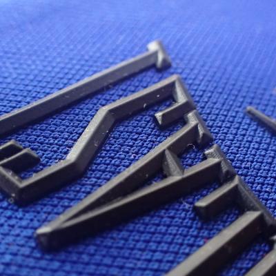 China Viable Custom Silicone 3D Printing Heat Transfer Logo For Apparel Silicone Logo for sale