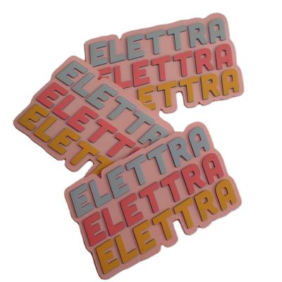 China Custom Made Badges Eco - Friendly Washable On The Logo On The PVC Printed Badges With 3 Colors And Thicknesses for sale