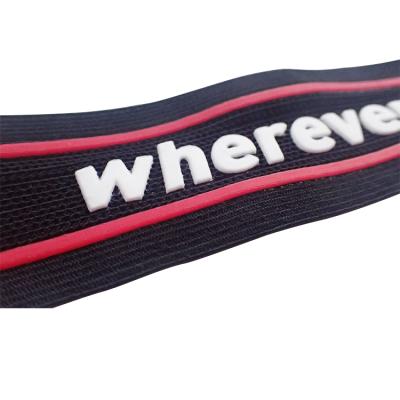 China High Quality Soft Elastic Apparel Underwear Eco-friendly Custom Printed Silicone Nylon Woven Elastic Band for sale