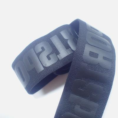 China Durable and Eco-friendly Matte Silicone Thickness Logo Elastic Rubber Band and Webbing Custom Made Nylon Band Durable Eco-Friendly for sale