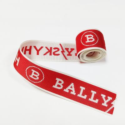 China Sustainable Factory Custom Relievo Environmental Protection 3D Soft Relievo Printed Grosateen Ribbon Logo for sale