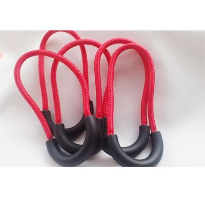 China Other High Quality Zipper Puller Slider Zipper Tags Tie U Shape Soft Rubber Rope Zipper Pull for sale