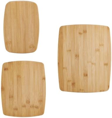 China Sustainable Wooden Kitchen Choppers Bamboo Cutting Board , Set Of 3 for sale