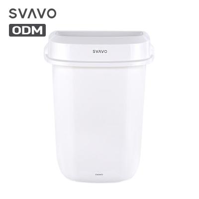 China Hot Sale Outdoor White ABS Sustainable Save Space Overdoor Trash Can Vinyl Bin for sale