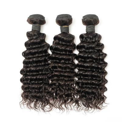 China Wholesale Brazilian Hair Extensions Double Weft,Unprocessed Raw Remy Human Hair Bundles,Weave Cheap Deep Wave Hair Bundle A-HB-DW-16-Natural-0-35 for sale