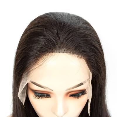 China Aleesha Remy Hair Straight Lace Wig For Black Women, Brazilian Straight Hair 13X6 Wigs, Hair 100% Cuticle Aligned HD 13*6 Lace for sale