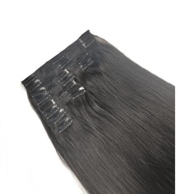 China Straight Brazilian Remy Hair Clip In Hair Unprocessed, Clip In Hair 100% Wholesale, Hair Extensions Cuticle Aligned Straight Hair for sale