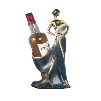 China Creative Nordic Modern Europe Resin Girl Sculpture Ornaments Dancer Resin Portrait Ornaments For Wine Cabinet Decoration for sale