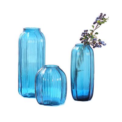 China Wholesale Popular Bubble Glass Vases Home Decor Ware Vases Glass Vases Ornaments Colorful Decoration Glass Home Vase for sale