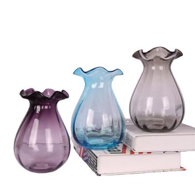 China Top Selling Style Products Glass Vase Nordic Bubble Tabletop Glass Vase Decor Home Ware Vases Flower Vase For Flowers for sale