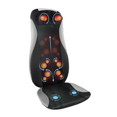 China Durable 8 Roller Full Back Massager Cushion With Heat Massage Chair Cushion for sale